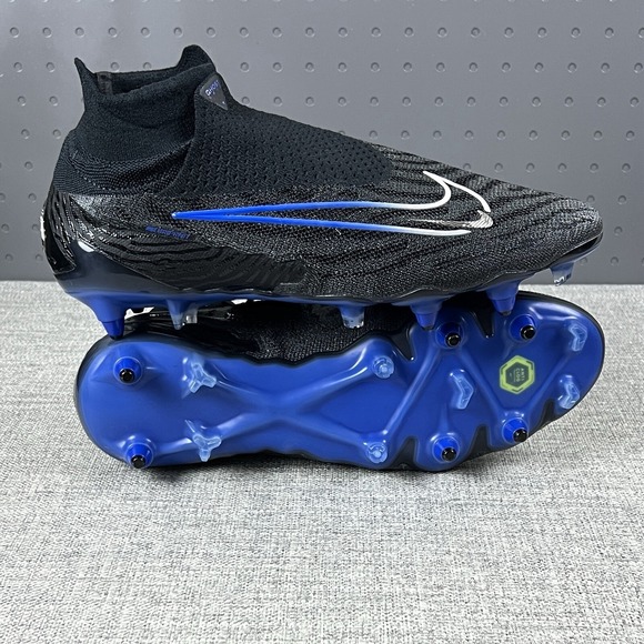 Nike Phantom GX Elite DF SG-Pro AC Black Chrome Blue (DD9444 040) Men's Sz 11.5